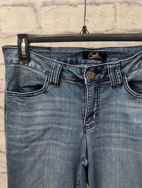 Earl Jeans Hobo Crop Wide-Leg w/ Raw Open Hem - Size 10